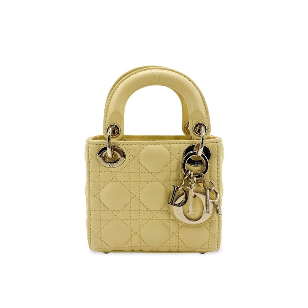 Dior Micro Lady Dior Bag Pastel Yellow
